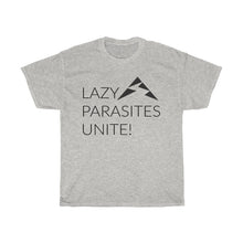 Load image into Gallery viewer, Trail Parasites Unite! Unisex Heavy Cotton Tee - dogs-wine