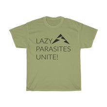 Load image into Gallery viewer, Trail Parasites Unite! Unisex Heavy Cotton Tee - dogs-wine