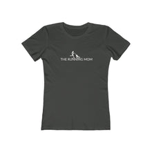 Load image into Gallery viewer, The Running Mom Women's Boyfriend Tee - dogs-wine