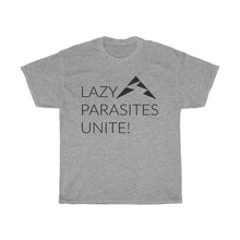 Load image into Gallery viewer, Trail Parasites Unite! Unisex Heavy Cotton Tee - dogs-wine