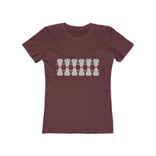 Load image into Gallery viewer, Robo Love Women's The Boyfriend Tee - dogs-wine