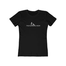Load image into Gallery viewer, The Running Mom Women's Boyfriend Tee - dogs-wine