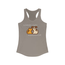 Load image into Gallery viewer, Summer Lovin' Women's Racerback Tank - dogs-wine