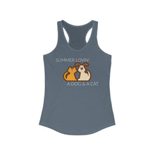 Load image into Gallery viewer, Summer Lovin' Women's Racerback Tank - dogs-wine