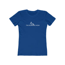 Load image into Gallery viewer, The Running Mom Women's Boyfriend Tee - dogs-wine