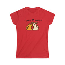 Load image into Gallery viewer, Both Ways Women&#39;s Softstyle Tee - dogs-wine