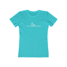 Load image into Gallery viewer, The Running Mom Women's Boyfriend Tee - dogs-wine