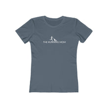 Load image into Gallery viewer, The Running Mom Women's Boyfriend Tee - dogs-wine