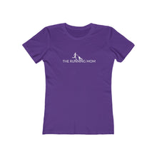 Load image into Gallery viewer, The Running Mom Women's Boyfriend Tee - dogs-wine