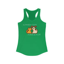Load image into Gallery viewer, Summer Lovin' Women's Racerback Tank - dogs-wine