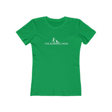 Load image into Gallery viewer, The Running Mom Women's Boyfriend Tee - dogs-wine