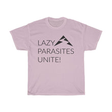 Load image into Gallery viewer, Trail Parasites Unite! Unisex Heavy Cotton Tee - dogs-wine