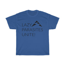 Load image into Gallery viewer, Trail Parasites Unite! Unisex Heavy Cotton Tee - dogs-wine