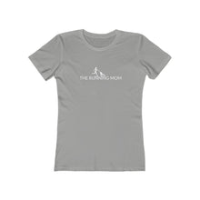Load image into Gallery viewer, The Running Mom Women's Boyfriend Tee - dogs-wine