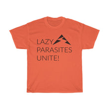 Load image into Gallery viewer, Trail Parasites Unite! Unisex Heavy Cotton Tee - dogs-wine