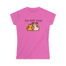 Load image into Gallery viewer, Both Ways Women&#39;s Softstyle Tee - dogs-wine