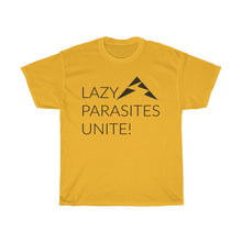 Load image into Gallery viewer, Trail Parasites Unite! Unisex Heavy Cotton Tee - dogs-wine