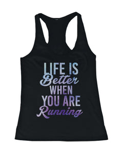 Life is Better When You Are Running Women's Tank Top - dogs-wine